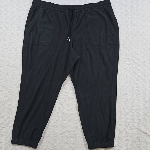 Athleta Farallon Black Jogger Lounge Comfort Athleisure Yoga Womens Size 24 - Picture 1 of 7